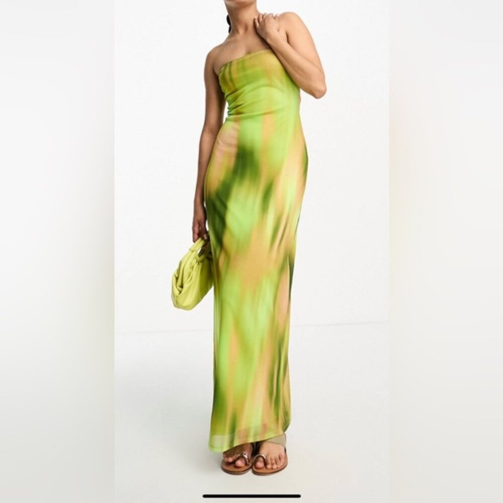 NWT Lime Green Multi color Dress by ASOS